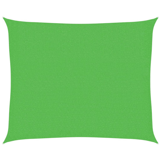 vidaXL Πανί Σκίασης Ανοιχτό Πράσινο 2,5 x 3 μ. από HDPE 160 γρ./μ²