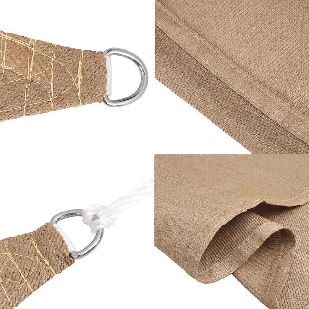 vidaXL Πανί Σκίασης Taupe 3 x 3 μ. από HDPE 160 γρ./μ²