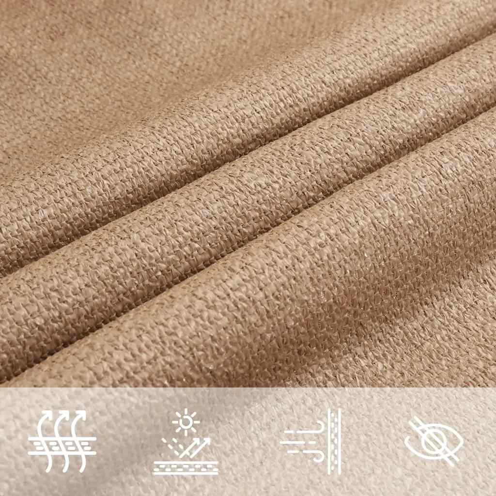vidaXL Πανί Σκίασης Taupe 2 x 4 μ. από HDPE 160 γρ./μ²