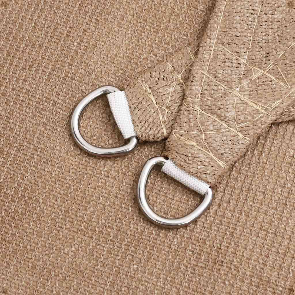 vidaXL Πανί Σκίασης Taupe 4 x 4 x 4 μ. από HDPE 160 γρ./μ²