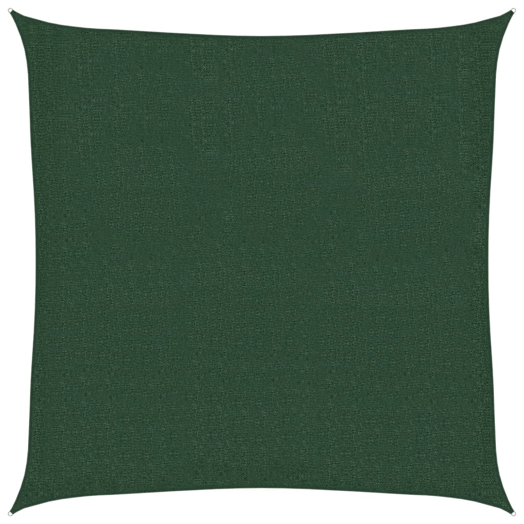 vidaXL Πανί Σκίασης Σκούρο Πράσινο 2,5 x 2,5 μ. από HDPE 160 γρ./μ²
