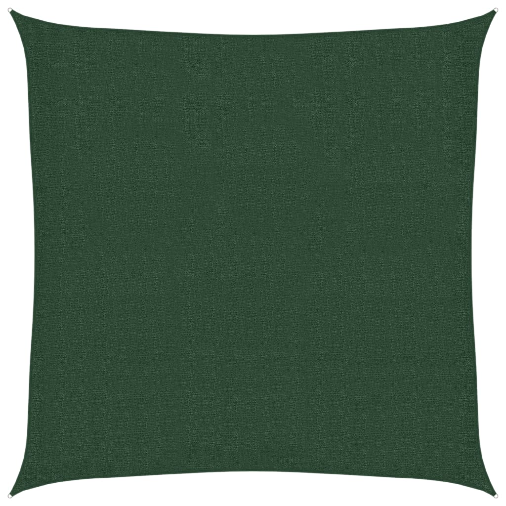 vidaXL Πανί Σκίασης Σκούρο Πράσινο 3 x 3 μ. από HDPE 160 γρ./μ²