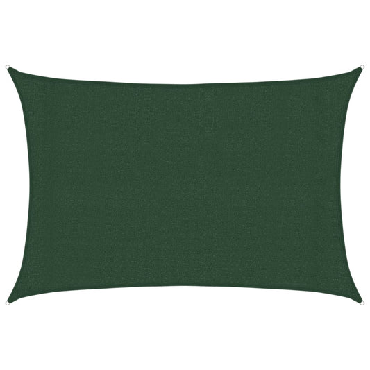 vidaXL Πανί Σκίασης Σκούρο Πράσινο 3 x 4,5 μ. από HDPE 160 γρ./μ²