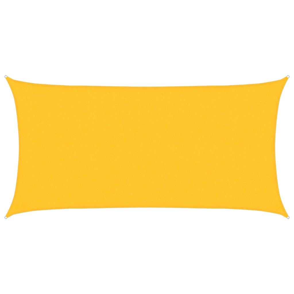 vidaXL Πανί Σκίασης Ορθογώνιο Κίτρινο 2x3,5 μ. HDPE 160 γρ./μ²