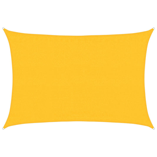 vidaXL Πανί Σκίασης Ορθογώνιο Κίτρινο 3,5x5 μ. HDPE 160 γρ./μ²