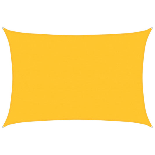vidaXL Πανί Σκίασης Ορθογώνιο Κίτρινο 5x7 μ. HDPE 160 γρ./μ²