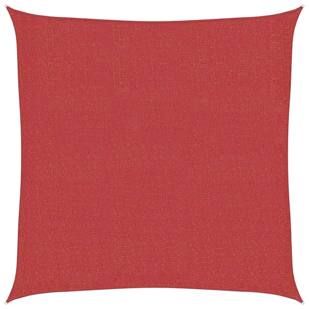 vidaXL Πανί Σκίασης Κόκκινο 2,5 x 2,5 μ. από HDPE 160 γρ./μ²