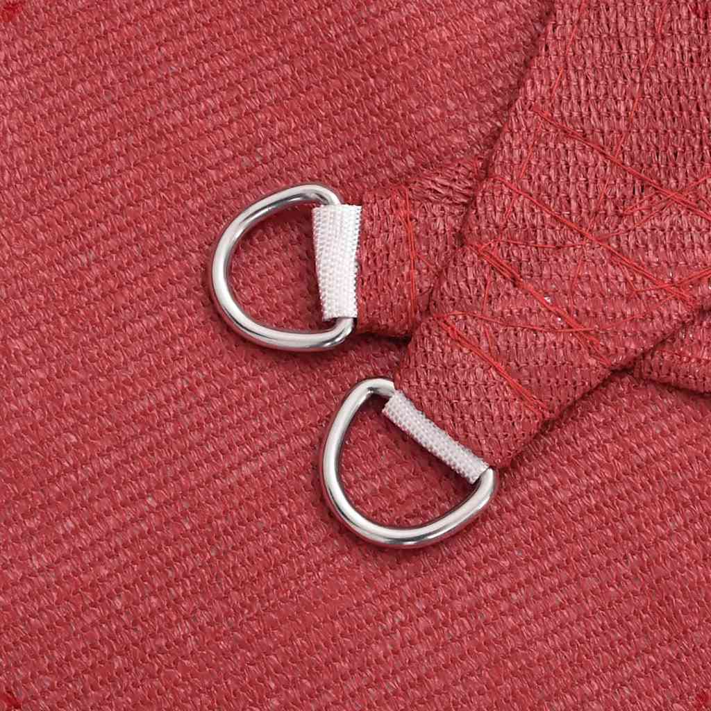 vidaXL Πανί Σκίασης Κόκκινο 3,6 x 3,6 μ. από HDPE 160 γρ./μ²