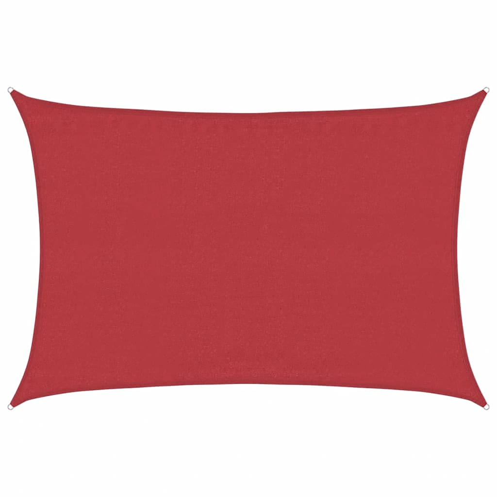 vidaXL Πανί Σκίασης Κόκκινο 3,5 x 5 μ. από HDPE 160 γρ/μ²