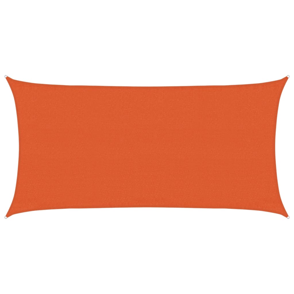 vidaXL Πανί Σκίασης Ορθογώνιο Πορτοκαλί 3x6 μ. από HDPE 160 γρ/μ²