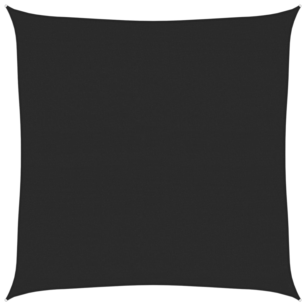 vidaXL Πανί Σκίασης Μαύρο 5 x 5 μ. από HDPE 160 γρ./μ²