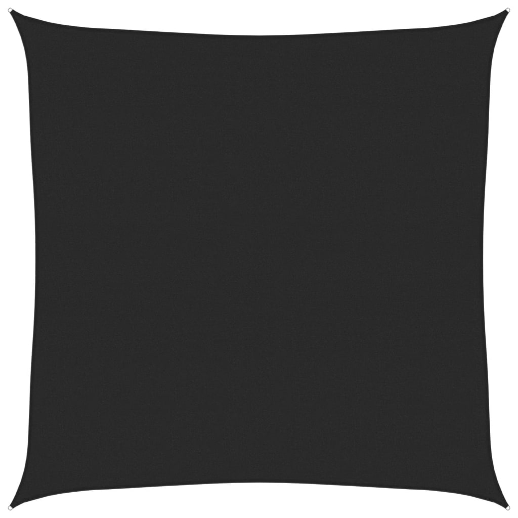 vidaXL Πανί Σκίασης Μαύρο 7 x 7 μ. από HDPE 160 γρ./μ²