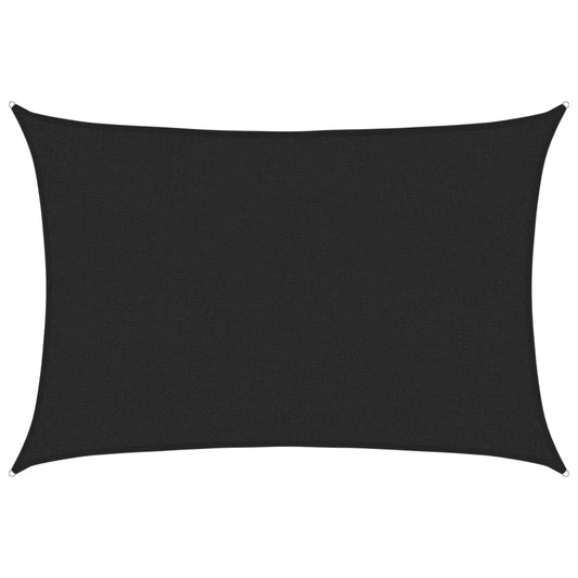 vidaXL Πανί Σκίασης Μαύρο 2 x 2,5 μ. από HDPE 160 γρ./μ²