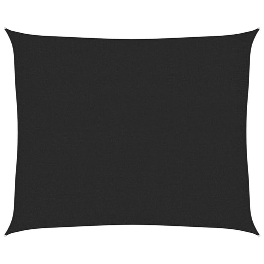 vidaXL Πανί Σκίασης Μαύρο 2,5 x 3 μ. από HDPE 160 γρ./μ²