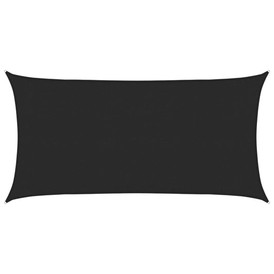 vidaXL Πανί Σκίασης Μαύρο 3 x 6 μ. από HDPE 160 γρ./μ²