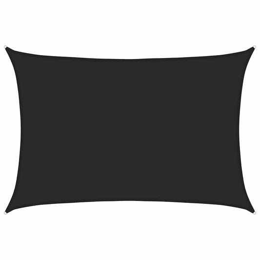 vidaXL Πανί Σκίασης Μαύρο 5 x 6 μ. από HDPE 160 γρ./μ²