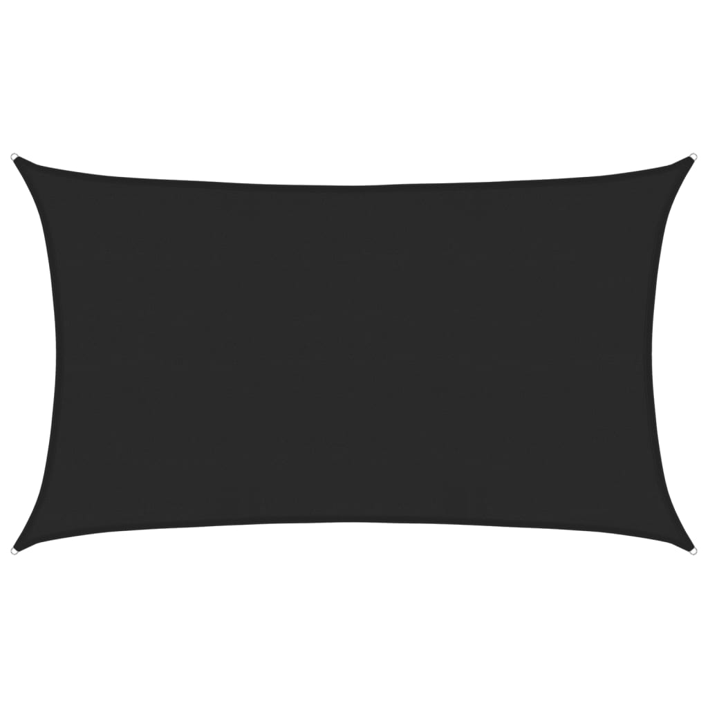 vidaXL Πανί Σκίασης Μαύρο 5 x 8 μ. από HDPE 160 γρ/μ²
