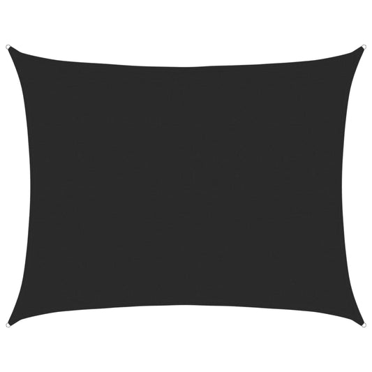 vidaXL Πανί Σκίασης Μαύρο 6 x 7 μ. από HDPE 160 γρ/μ²