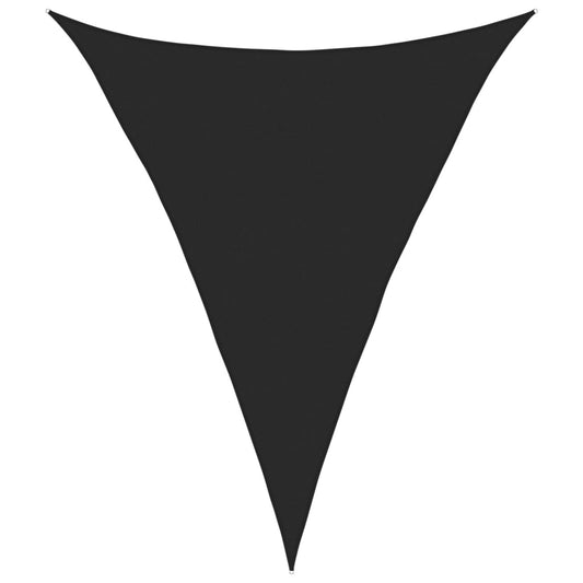 vidaXL Πανί Σκίασης Μαύρο 5 x 6 x 6 μ. από HDPE 160 γρ./μ²