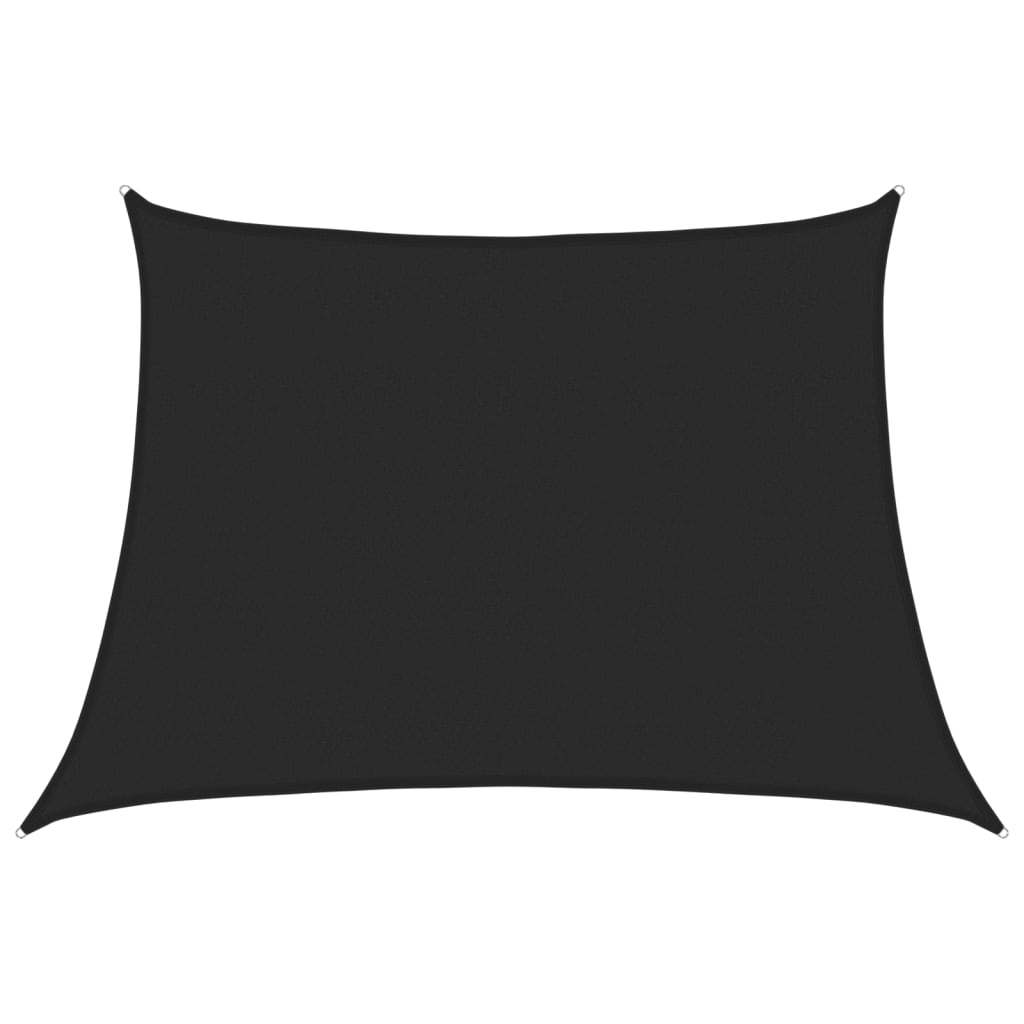 vidaXL Πανί Σκίασης Μαύρο 4/5 x 3 μ. από HDPE 160 γρ./μ²