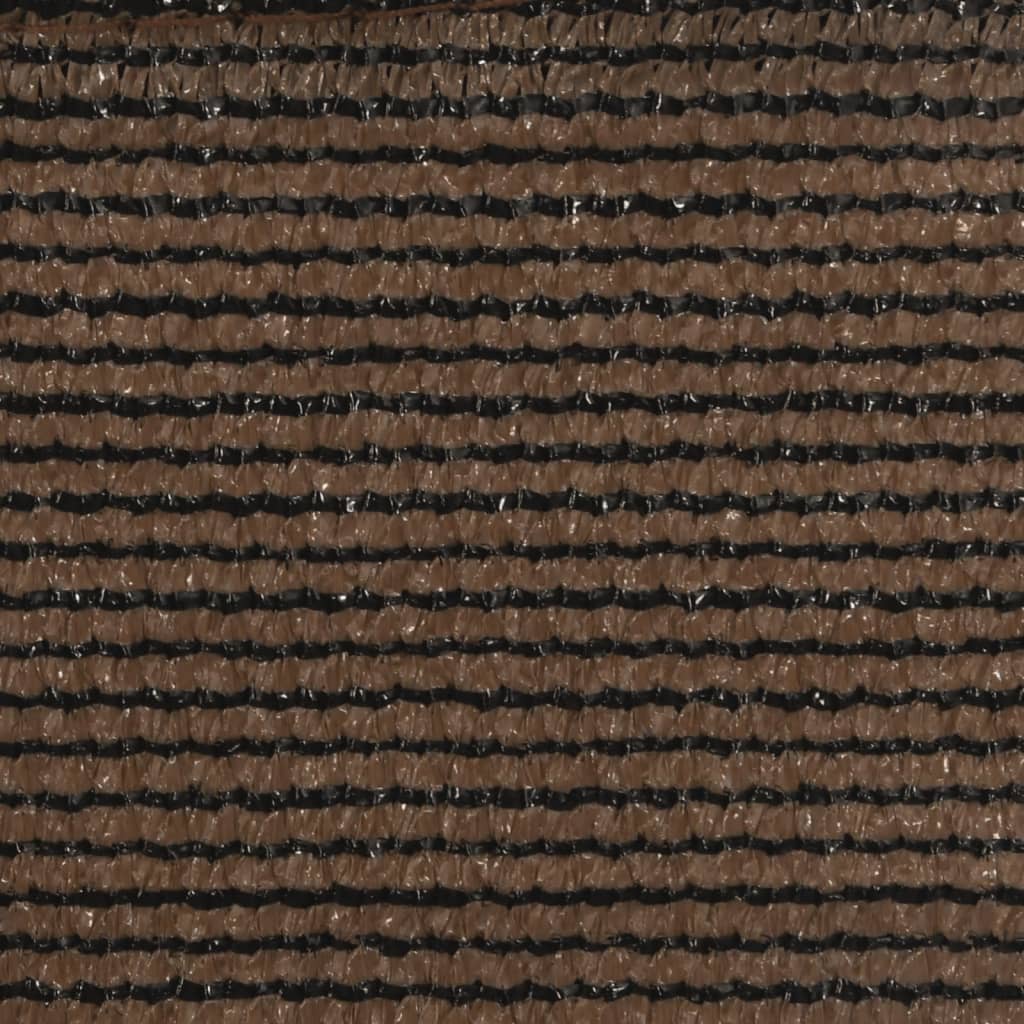 vidaXL Πανί Σκίασης Καφέ 5 x 5 μ. από HDPE 160 γρ./μ²