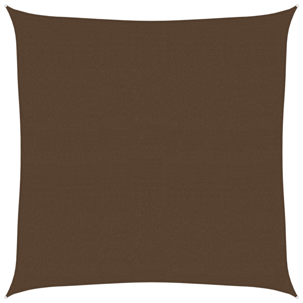 vidaXL Πανί Σκίασης Καφέ 7 x 7 μ. από HDPE 160 γρ./μ²
