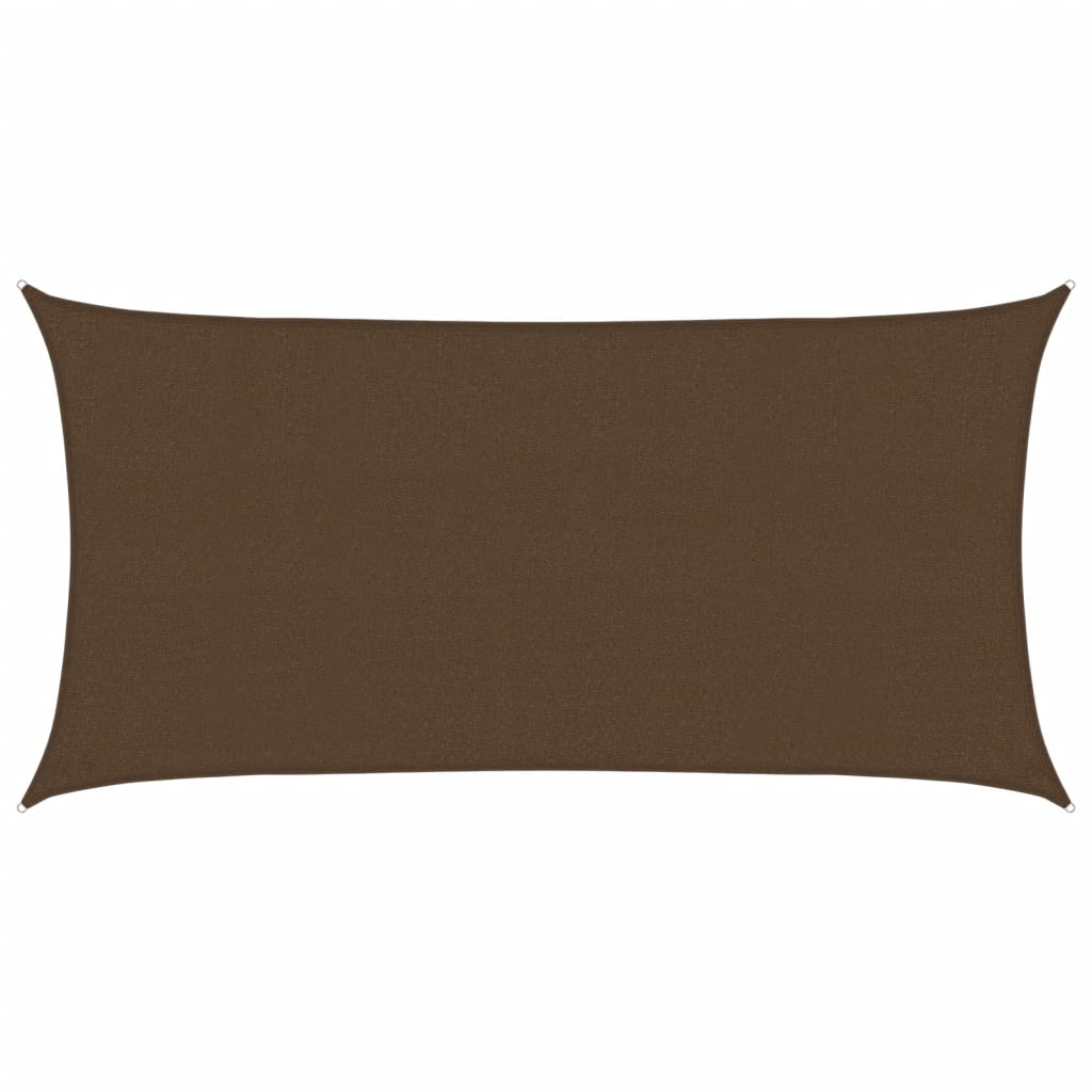 vidaXL Πανί Σκίασης Καφέ 2 x 3,5 μ. από HDPE 160 γρ./μ²