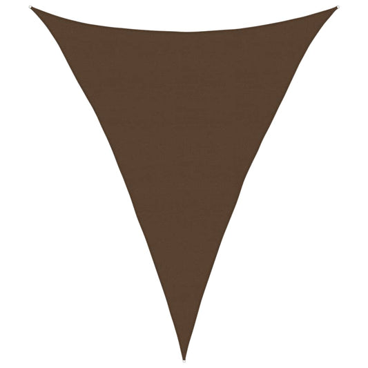 vidaXL Πανί Σκίασης Καφέ 5 x 6 x 6 μ. από HDPE 160 γρ./μ²