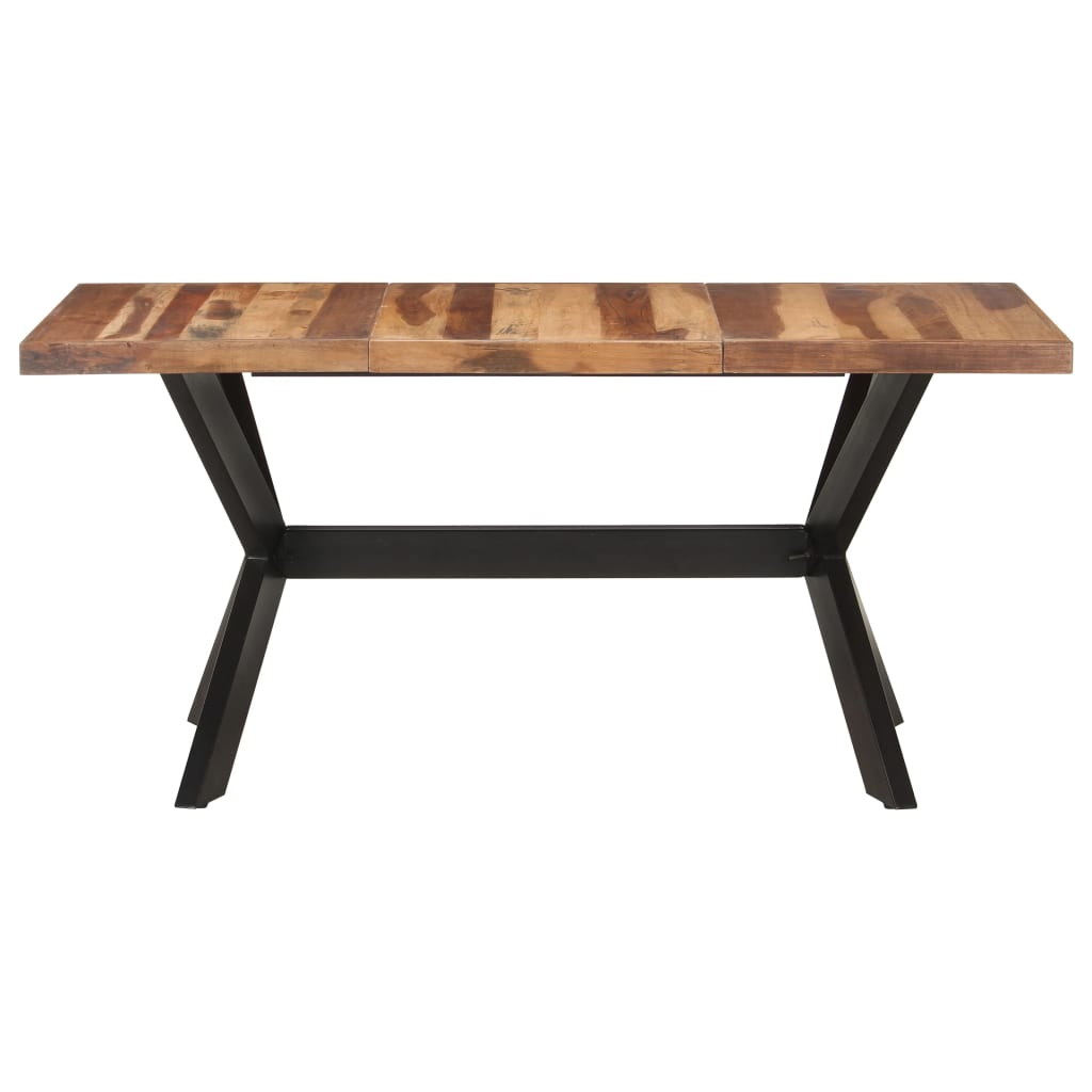 vidaXL Τραπεζαρία 160 x 80 x 75 εκ. Μασίφ Ξύλο & Μελί Φινίρισμα