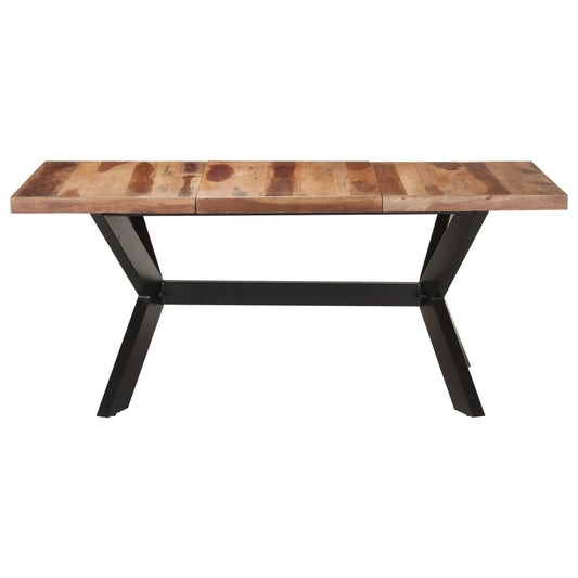 vidaXL Τραπεζαρία 180 x 90 x 75 εκ. Μασίφ Ξύλο & Μελί Φινίρισμα