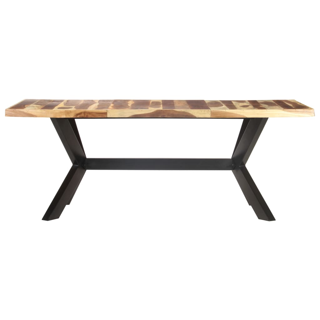 vidaXL Τραπεζαρία 200 x 100 x 75 εκ. Μασίφ Ξύλο & Μελί Φινίρισμα