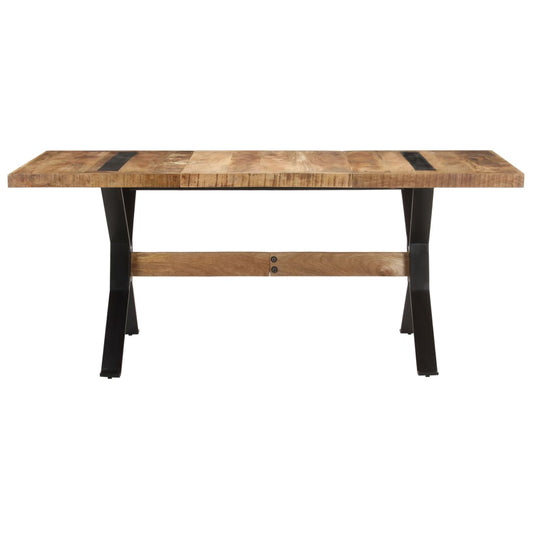vidaXL Τραπεζαρία 180 x 90 x 76 εκ. από Ακατέργαστο Ξύλο Μάνγκο