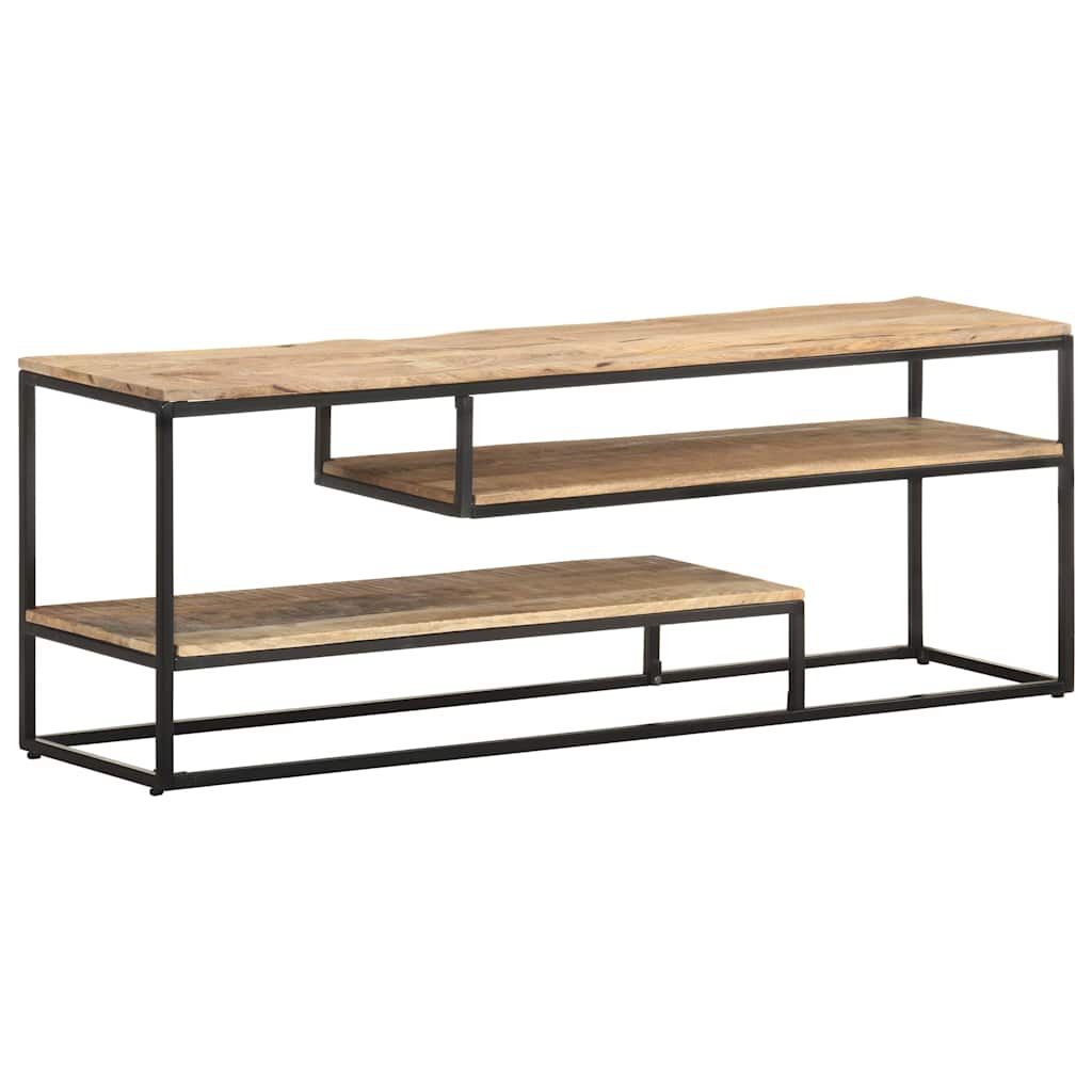 vidaXL Έπιπλο Τηλεόρασης 130 x 30 x 45 εκ. από Ακατέργαστο Ξύλο Μάνγκο
