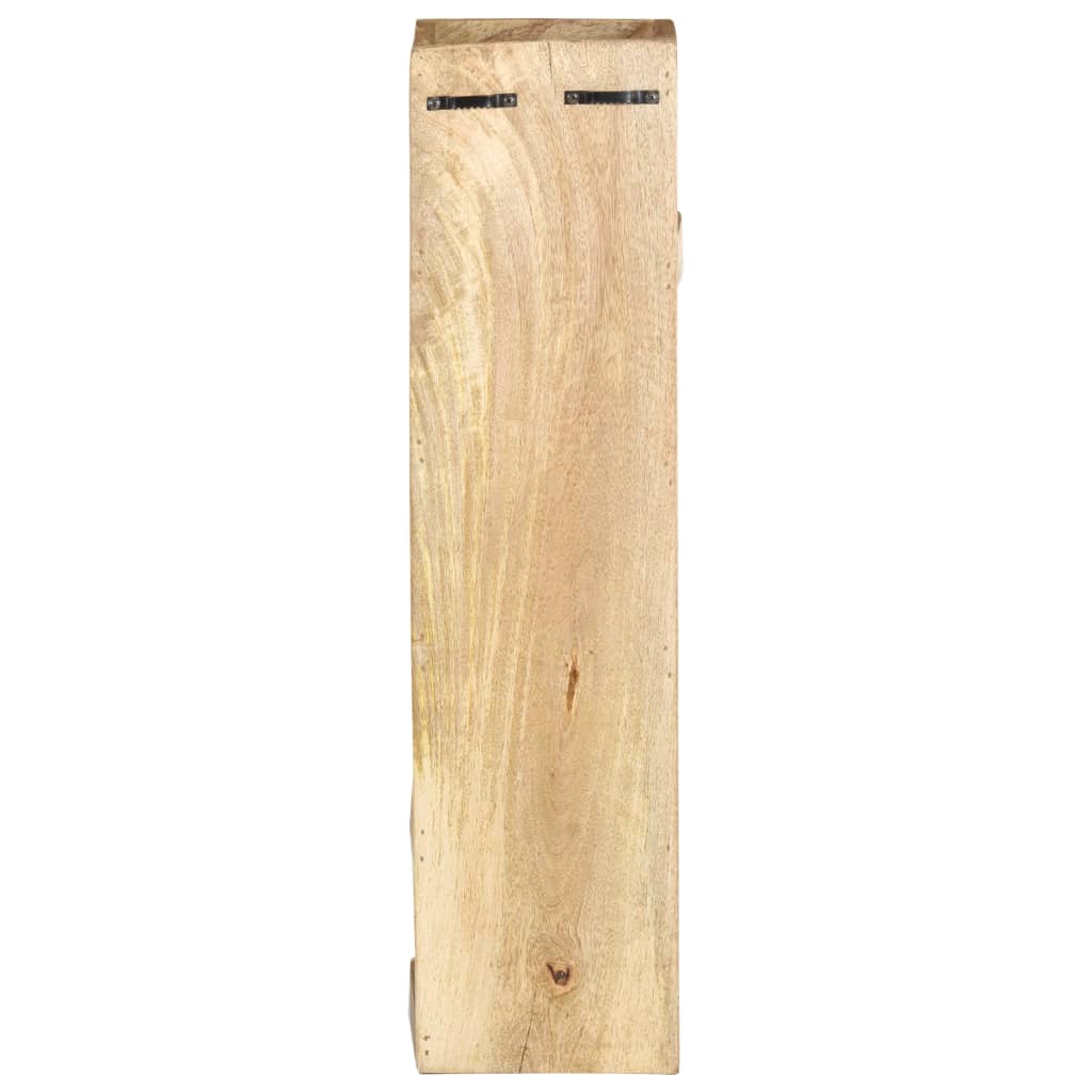 vidaXL Ραφιέρα / Σταντ Κρασιών για 5 Φιάλες από Μασίφ Ξύλο Μάνγκο