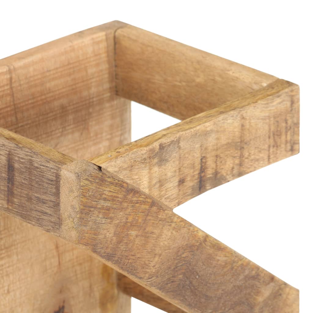 vidaXL Ραφιέρα / Σταντ Κρασιών για 5 Φιάλες από Μασίφ Ξύλο Μάνγκο