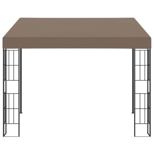 vidaXL Κιόσκι Επιτοίχιο Taupe 3 x 3 μ. Υφασμάτινο