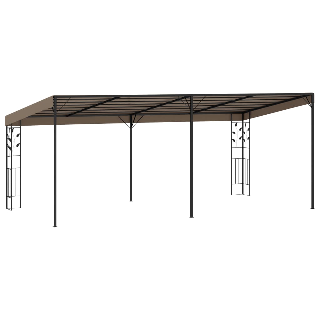 vidaXL Κιόσκι Επιτοίχιο Taupe 6 x 3 x 2,5 μ.