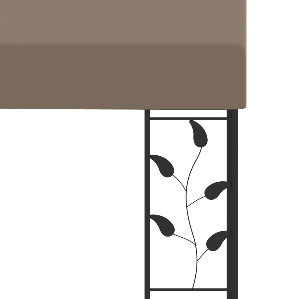 vidaXL Κιόσκι Επιτοίχιο Taupe 6 x 3 x 2,5 μ.