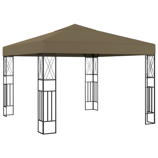 vidaXL Κιόσκι Taupe 3 x 3 μ. Υφασμάτινο