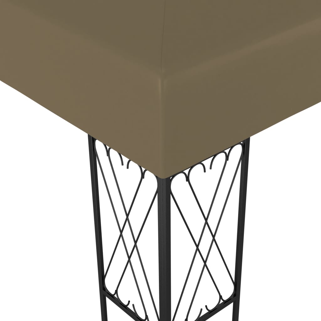 vidaXL Κιόσκι Taupe 3 x 4 μ. Υφασμάτινο