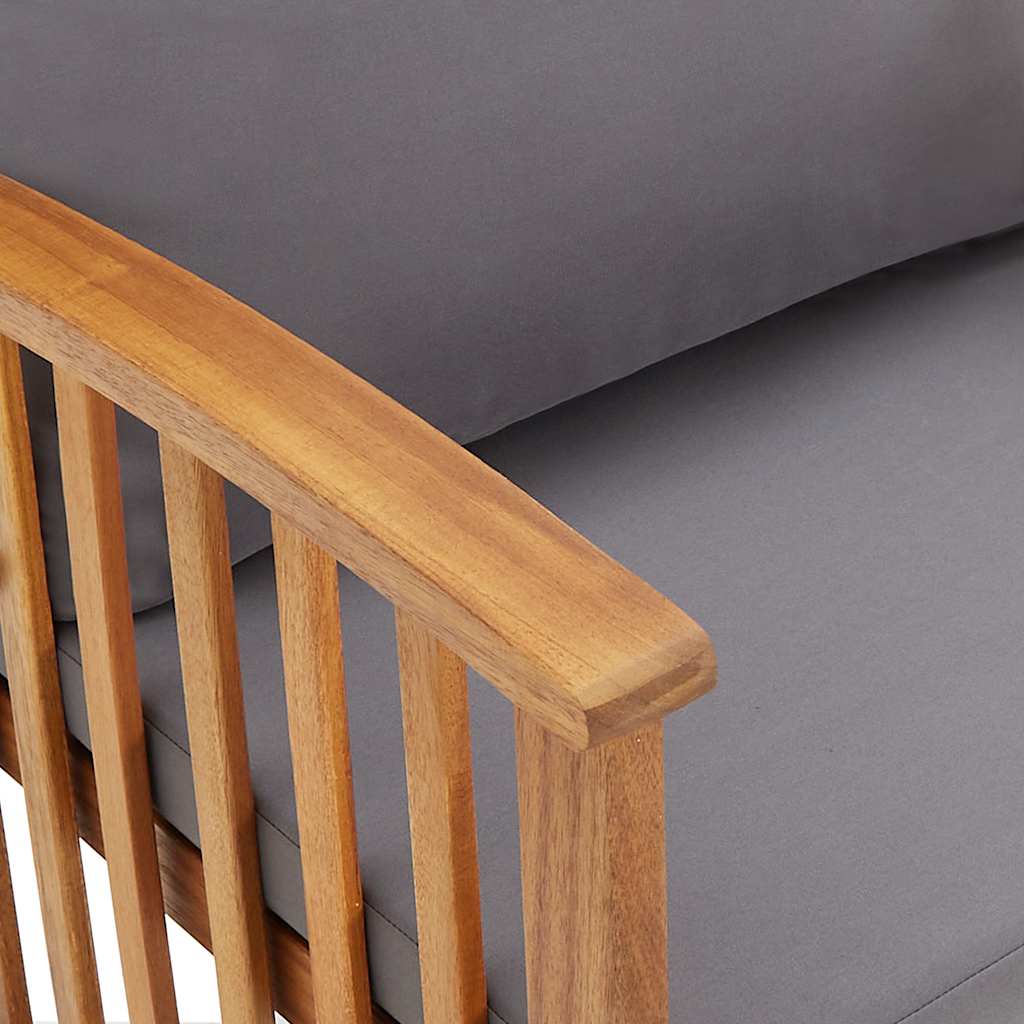 vidaXL Καρέκλες Κήπου 2 τεμ. από Μασίφ Ξύλο Ακακίας με Μαξιλάρια