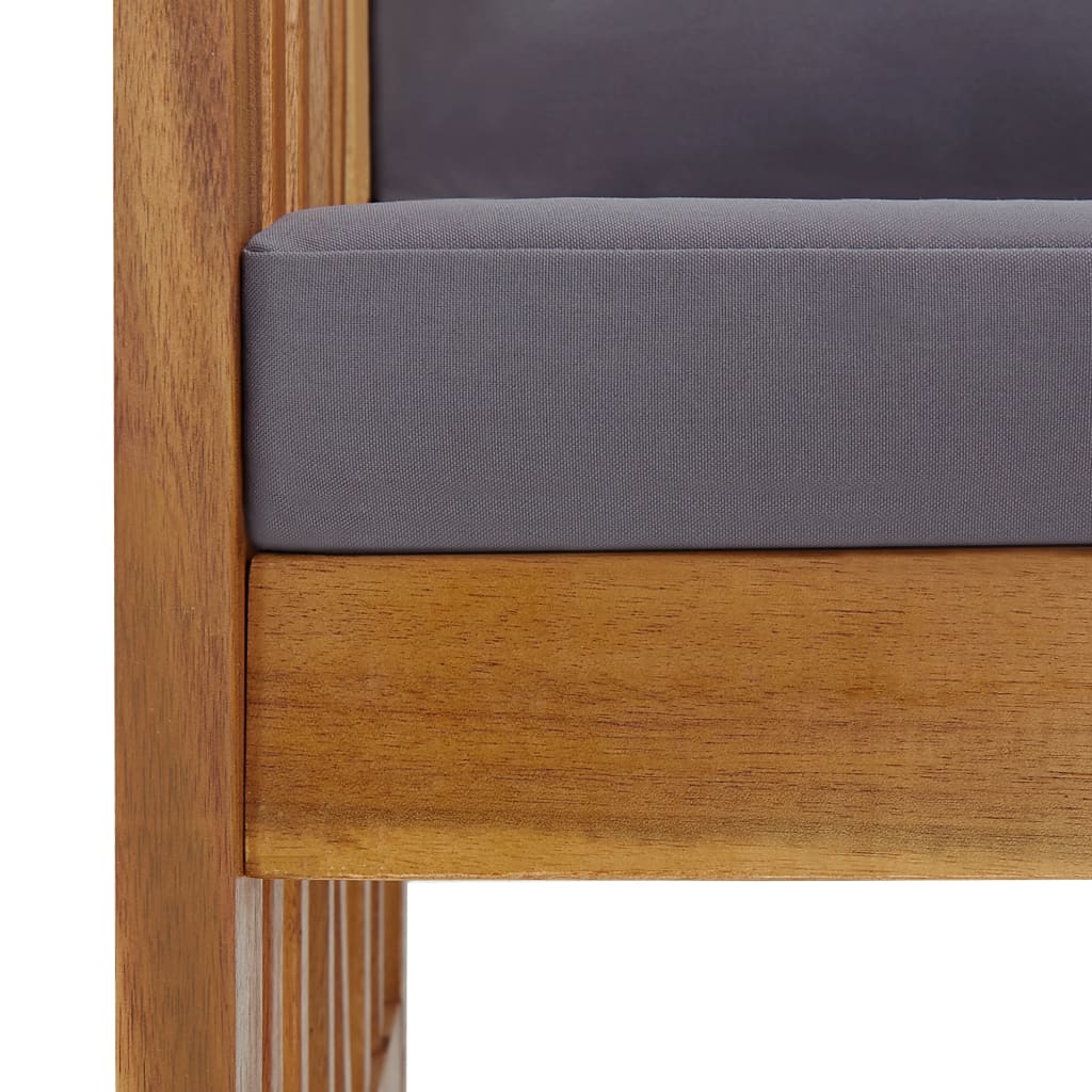 vidaXL Σαλόνι Κήπου 2 Τεμαχίων από Μασίφ Ξύλο Ακακίας με Μαξιλάρια