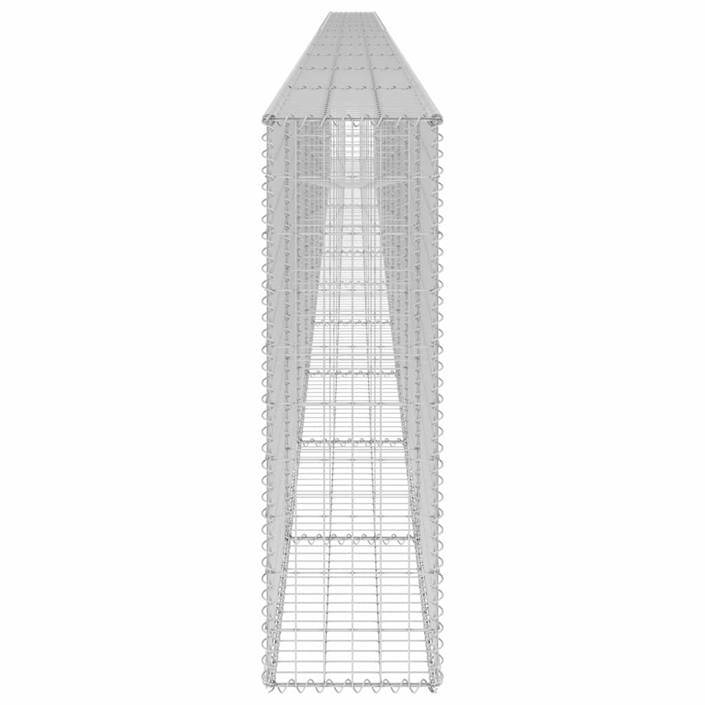 vidaXL Συρματοκιβώτιο Τοίχος 900x30x100 εκ. Γαλβαν.Χάλυβας + Καλύμματα