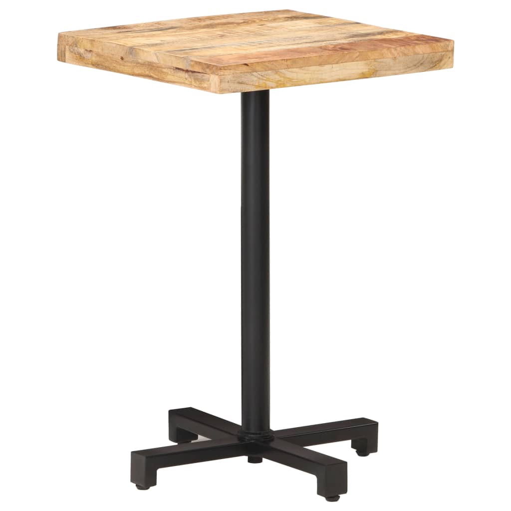 vidaXL Τραπέζι Bistro Τετράγωνο 50x50x75 εκ. Ακατέργαστο Ξύλο Μάνγκο
