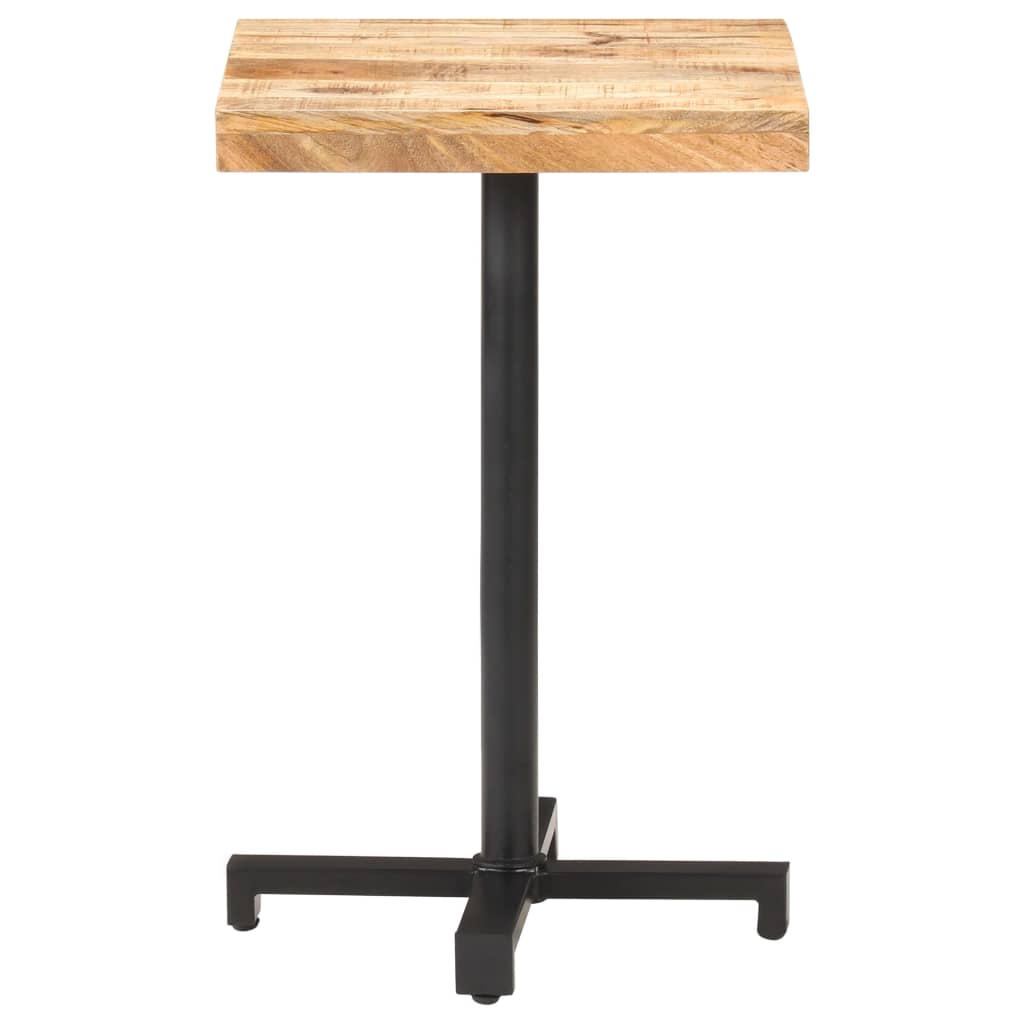 vidaXL Τραπέζι Bistro Τετράγωνο 50x50x75 εκ. Ακατέργαστο Ξύλο Μάνγκο