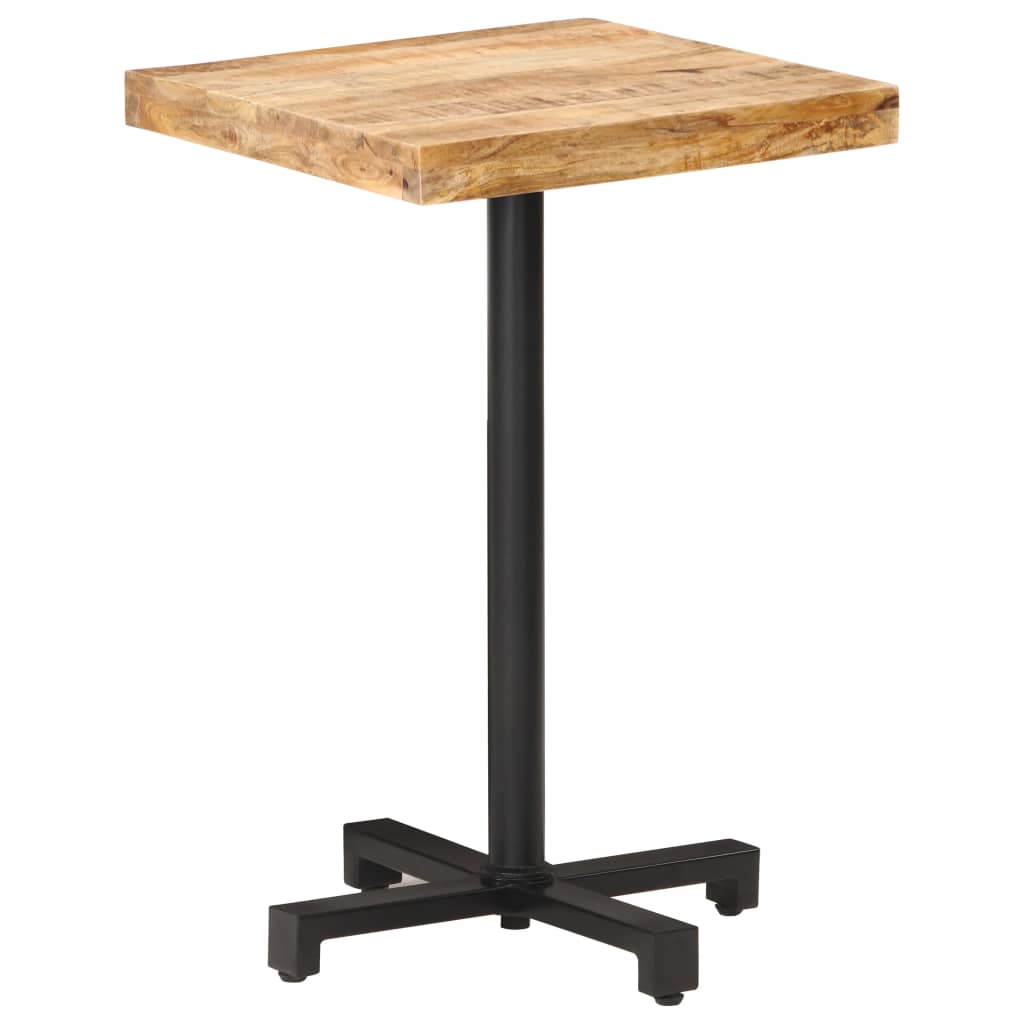 vidaXL Τραπέζι Bistro Τετράγωνο 50x50x75 εκ. Ακατέργαστο Ξύλο Μάνγκο