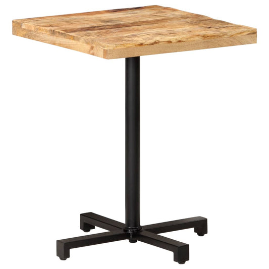vidaXL Τραπέζι Bistro Τετράγωνο 60x60x75 εκ. Ακατέργαστο Ξύλο Μάνγκο