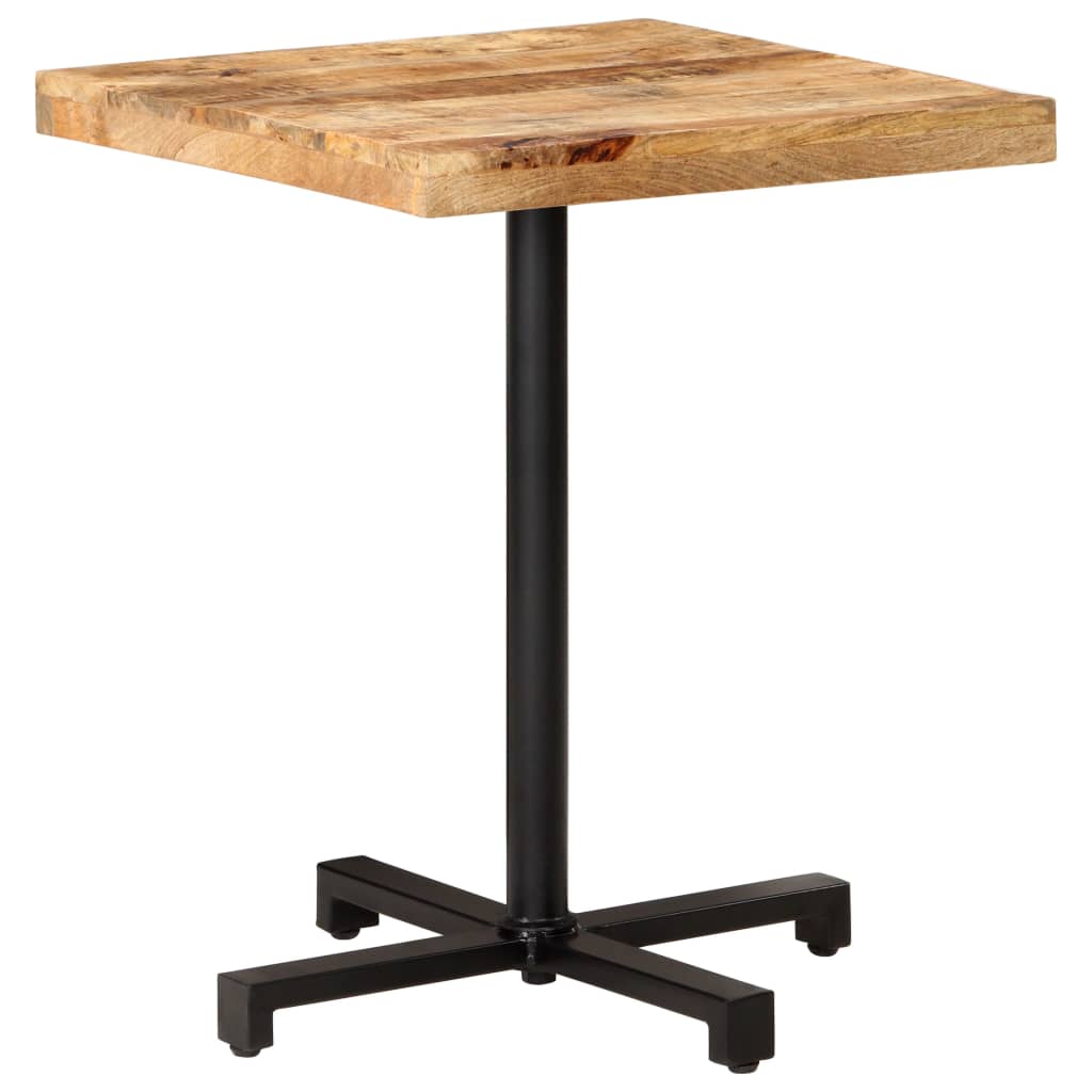 vidaXL Τραπέζι Bistro Τετράγωνο 60x60x75 εκ. Ακατέργαστο Ξύλο Μάνγκο