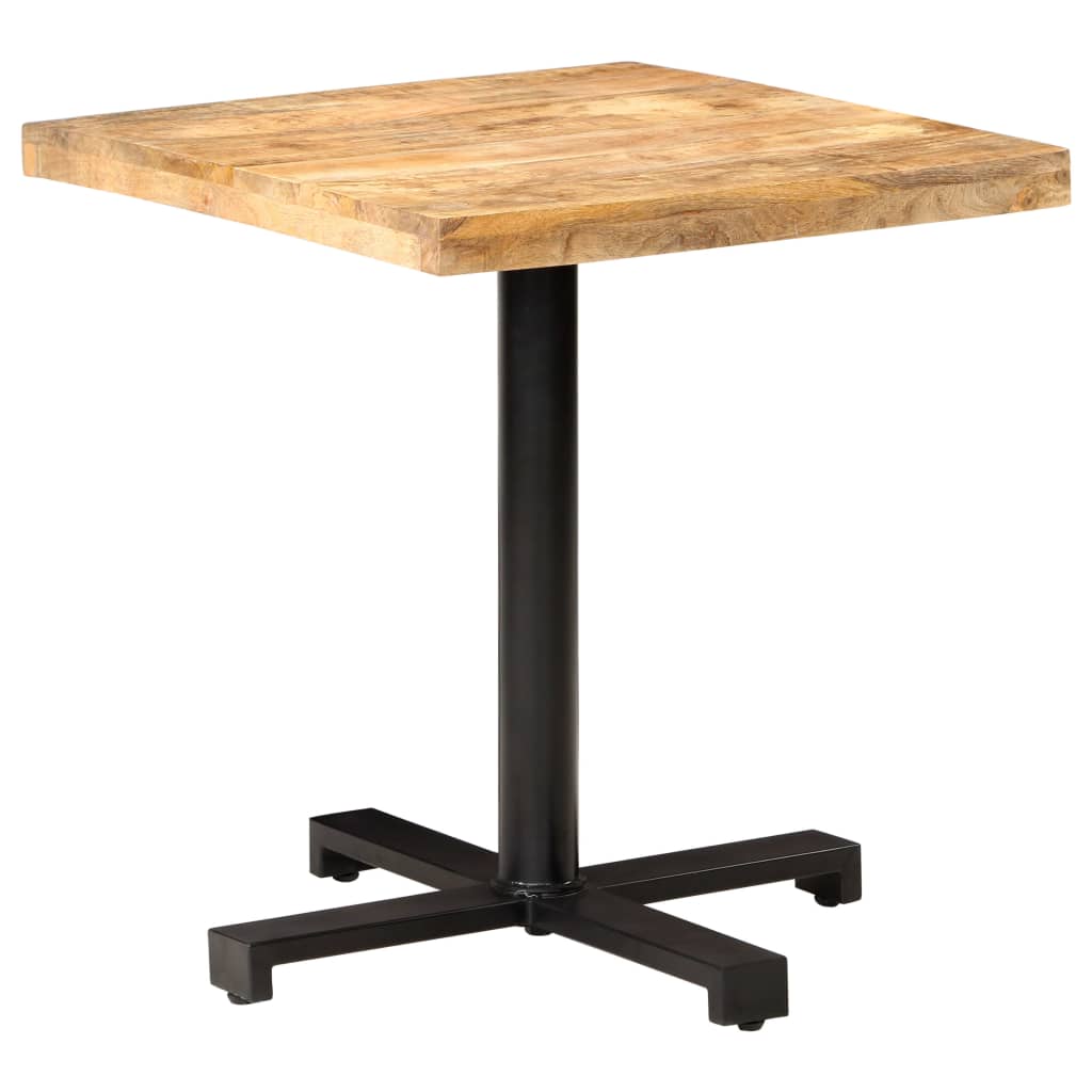 vidaXL Τραπέζι Bistro Τετράγωνο 70x70x75 εκ. Ακατέργαστο Ξύλο Μάνγκο