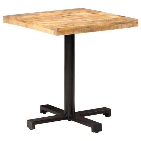 vidaXL Τραπέζι Bistro Τετράγωνο 70x70x75 εκ. Ακατέργαστο Ξύλο Μάνγκο